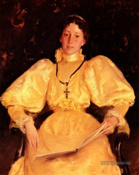 La dame d’or William Merritt Chase Peinture à l'huile